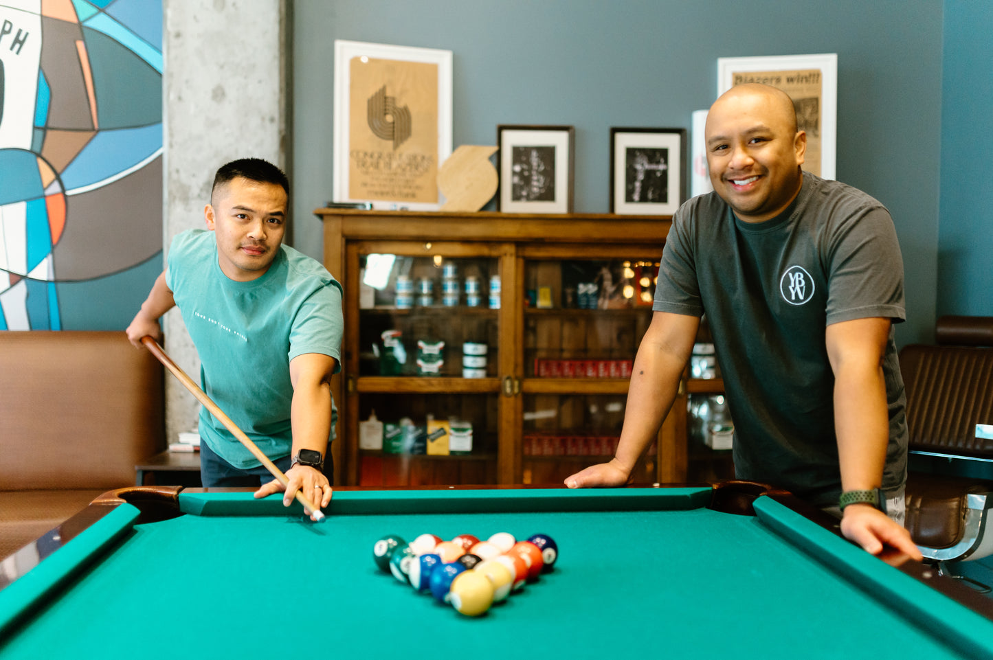 YBYV Comfort Colors T-Shirt with White Embroidered Circle Logo