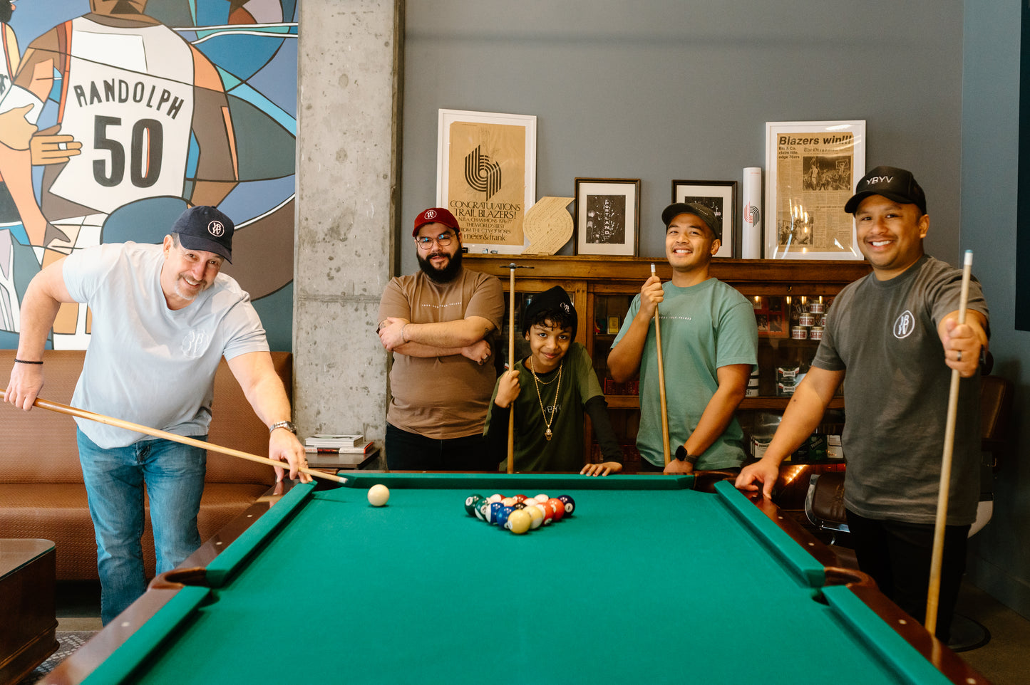 YBYV Comfort Colors T-Shirt with White Embroidered Circle Logo