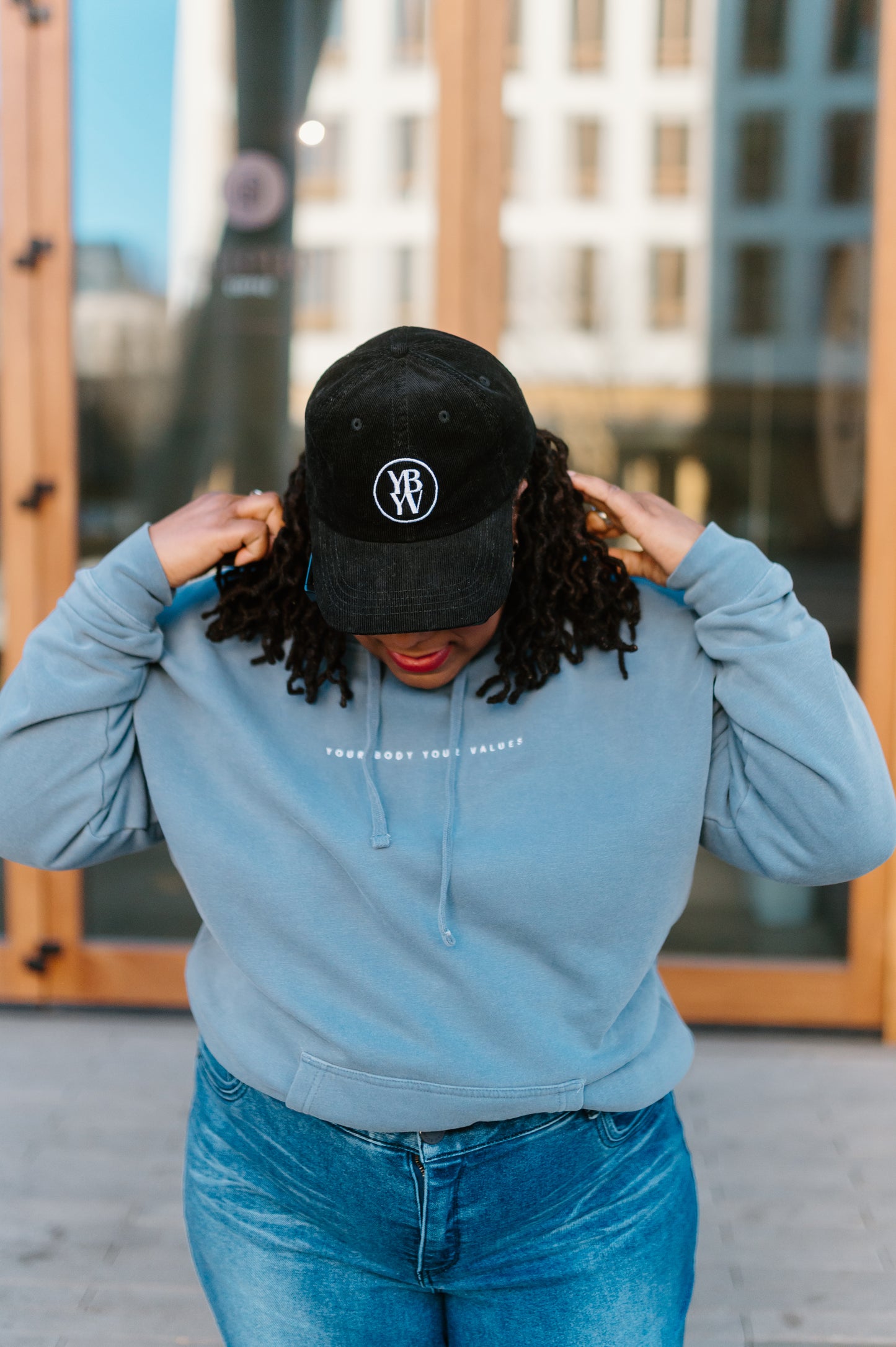 YBYV Dad Hat with Embroidered Circle Logo