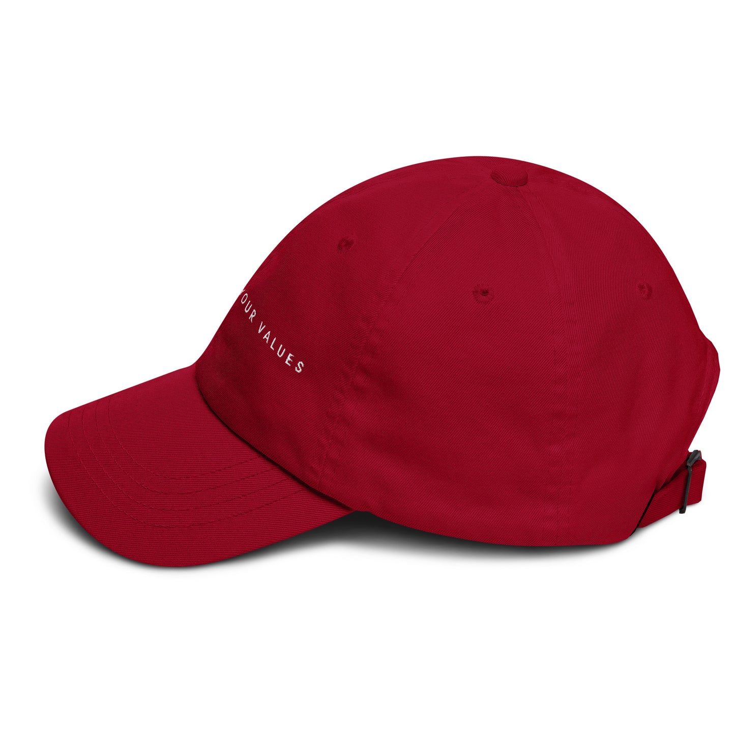 YBYV Dad Hat with Embroidered Minimalist Font