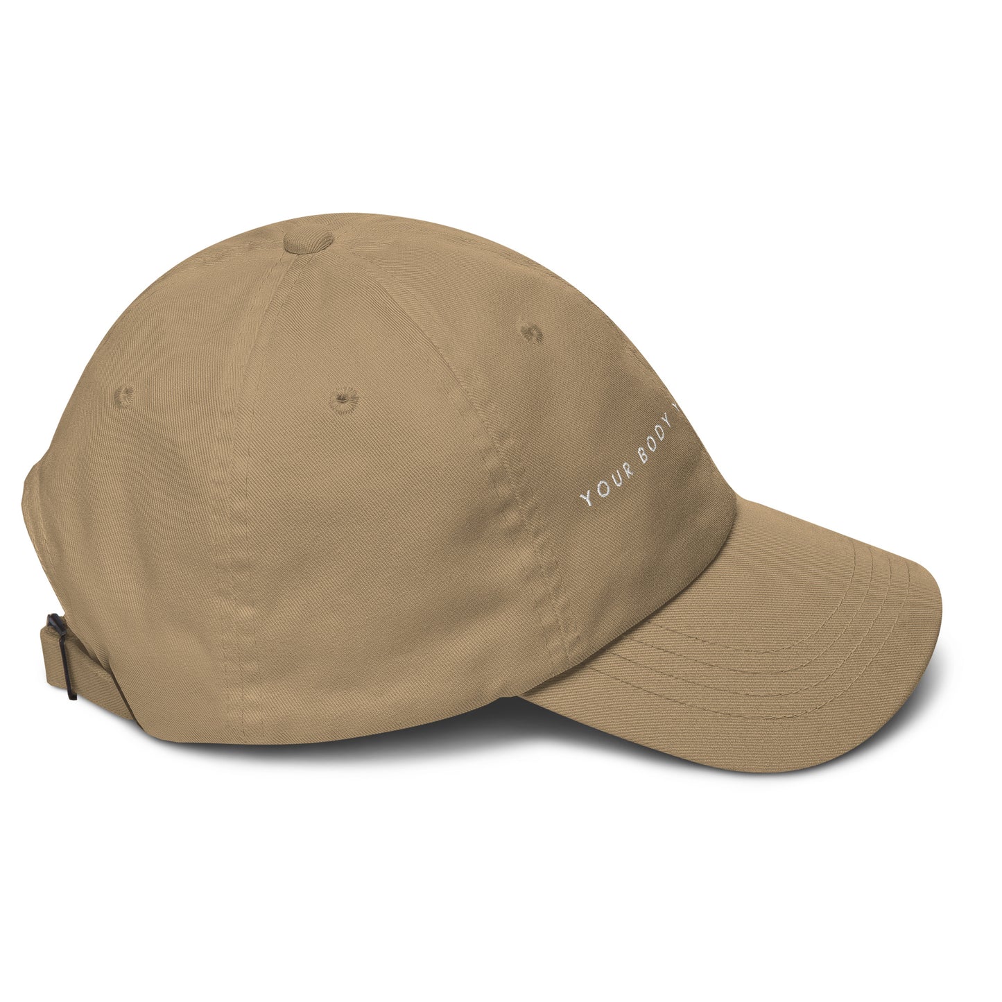 YBYV Dad Hat with Embroidered Minimalist Font