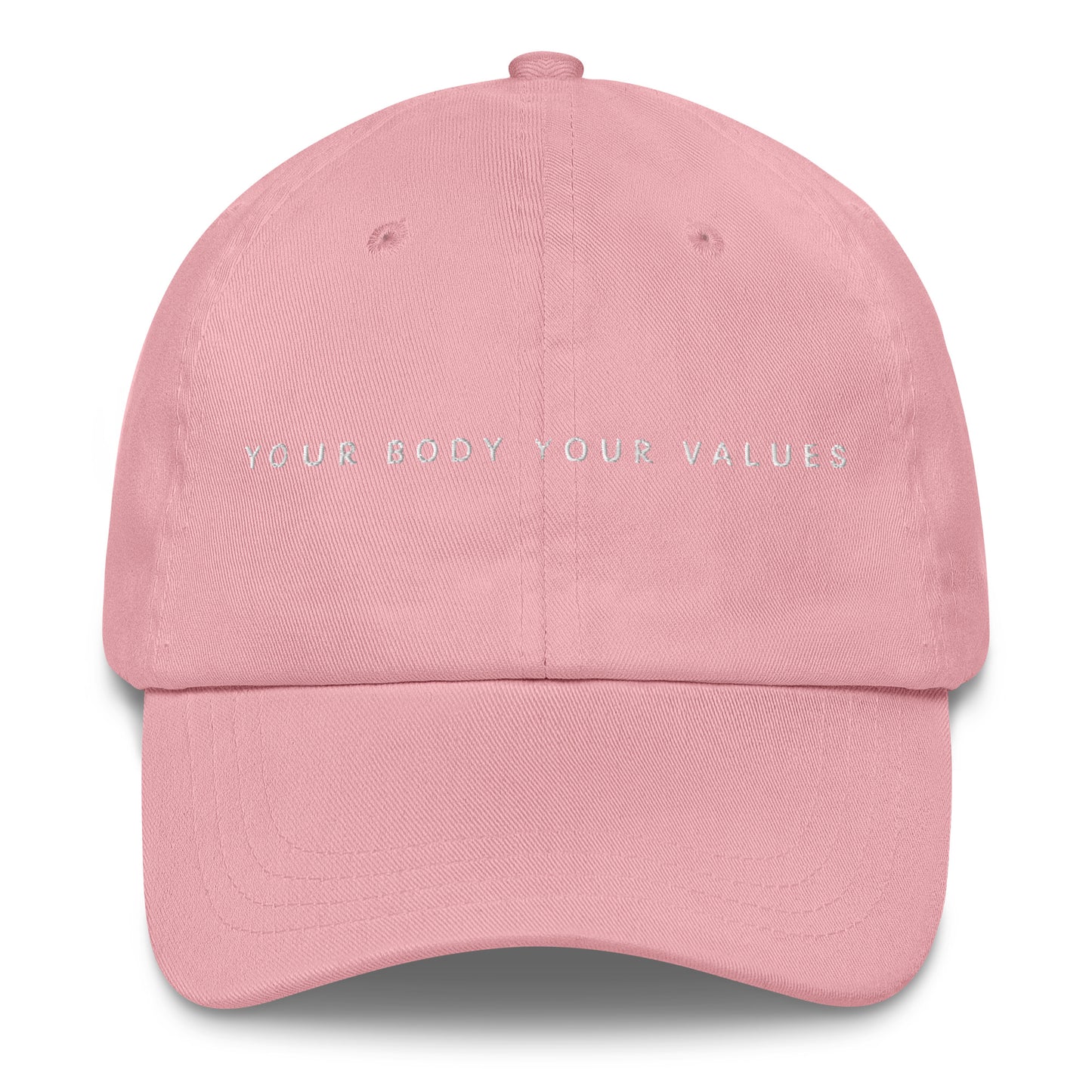 YBYV Dad Hat with Embroidered Minimalist Font