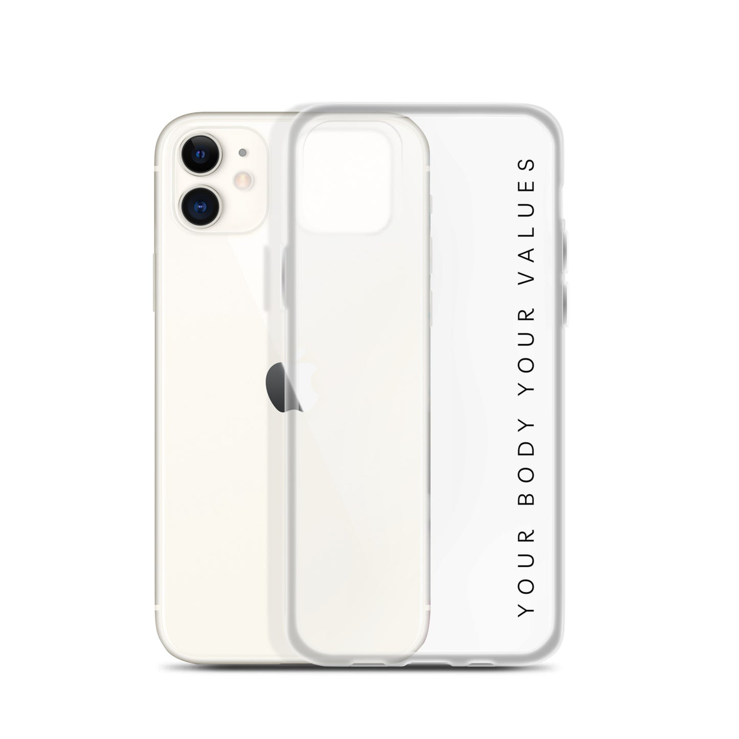 YBYV iPhone Case with Minimalist Font