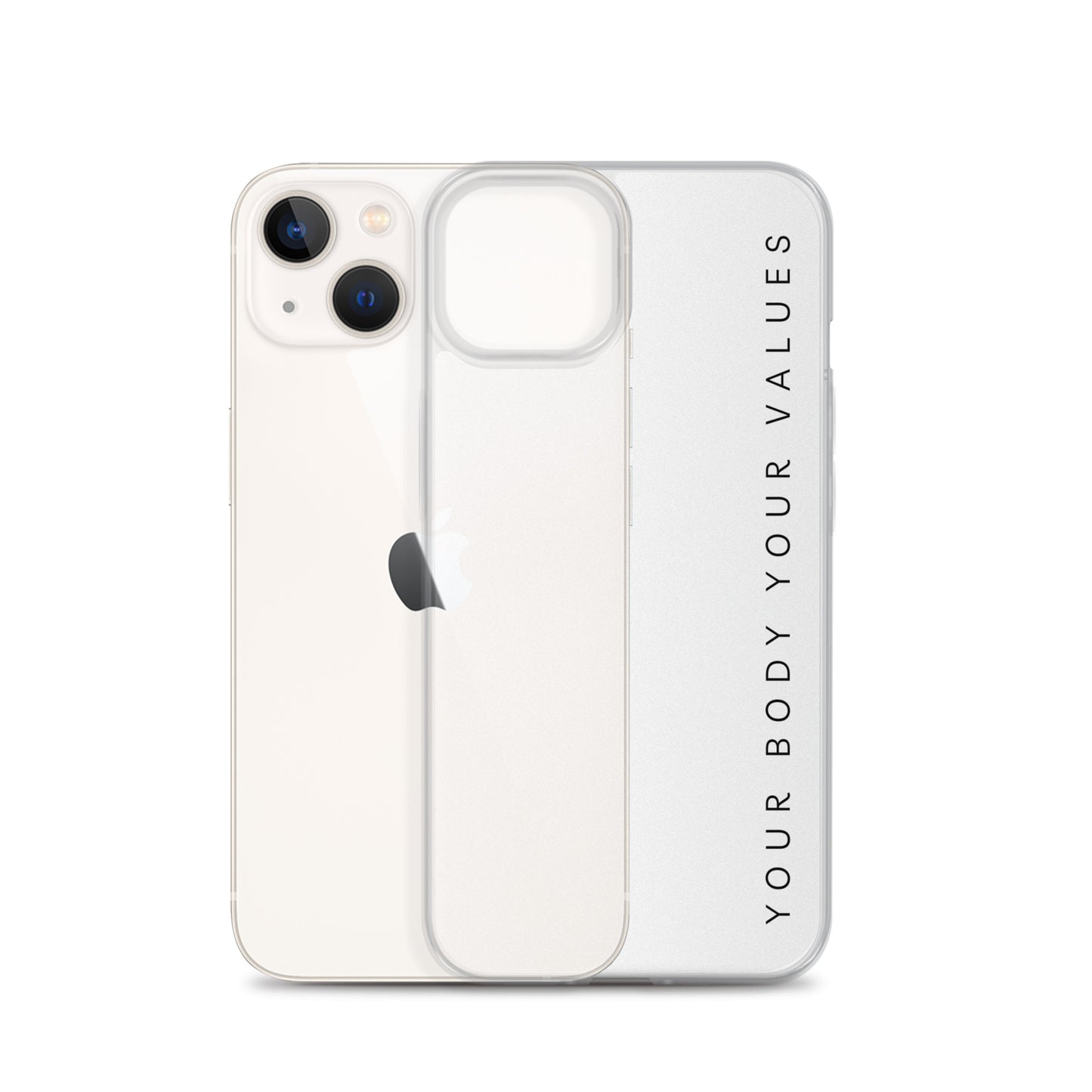 YBYV iPhone Case with Minimalist Font