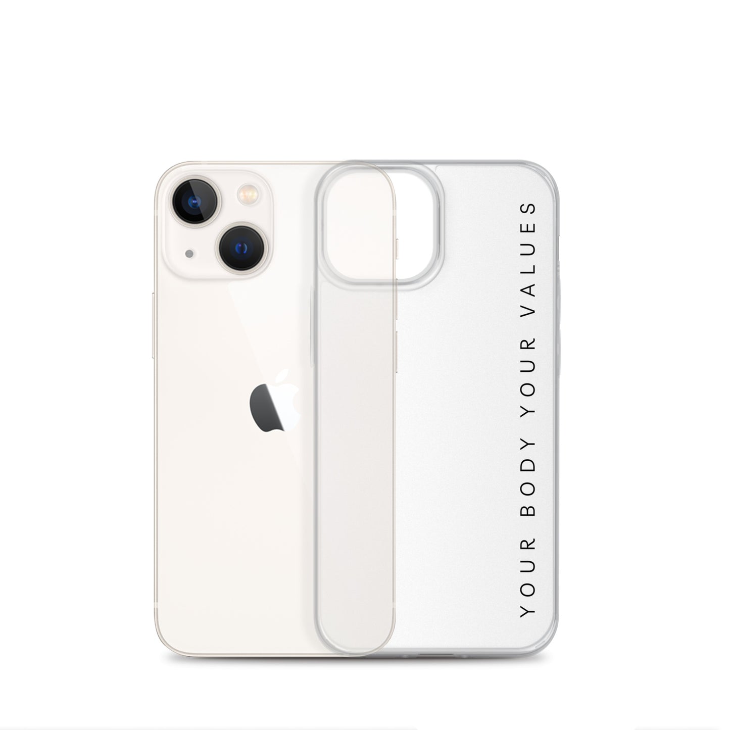 YBYV iPhone Case with Minimalist Font