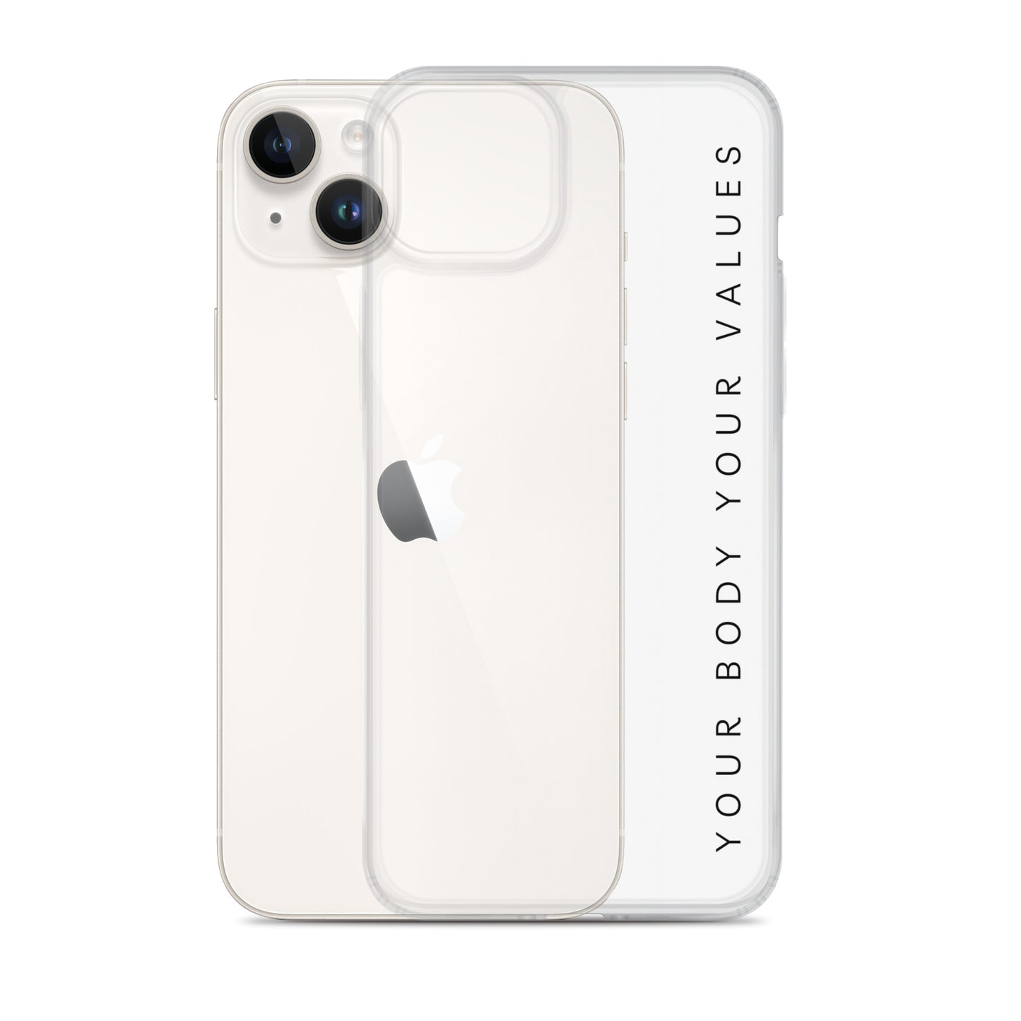 YBYV iPhone Case with Minimalist Font