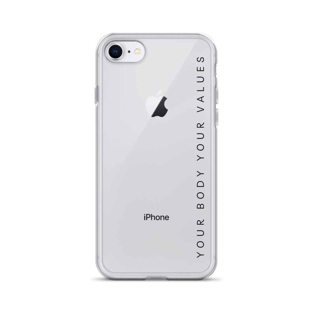 YBYV iPhone Case with Minimalist Font