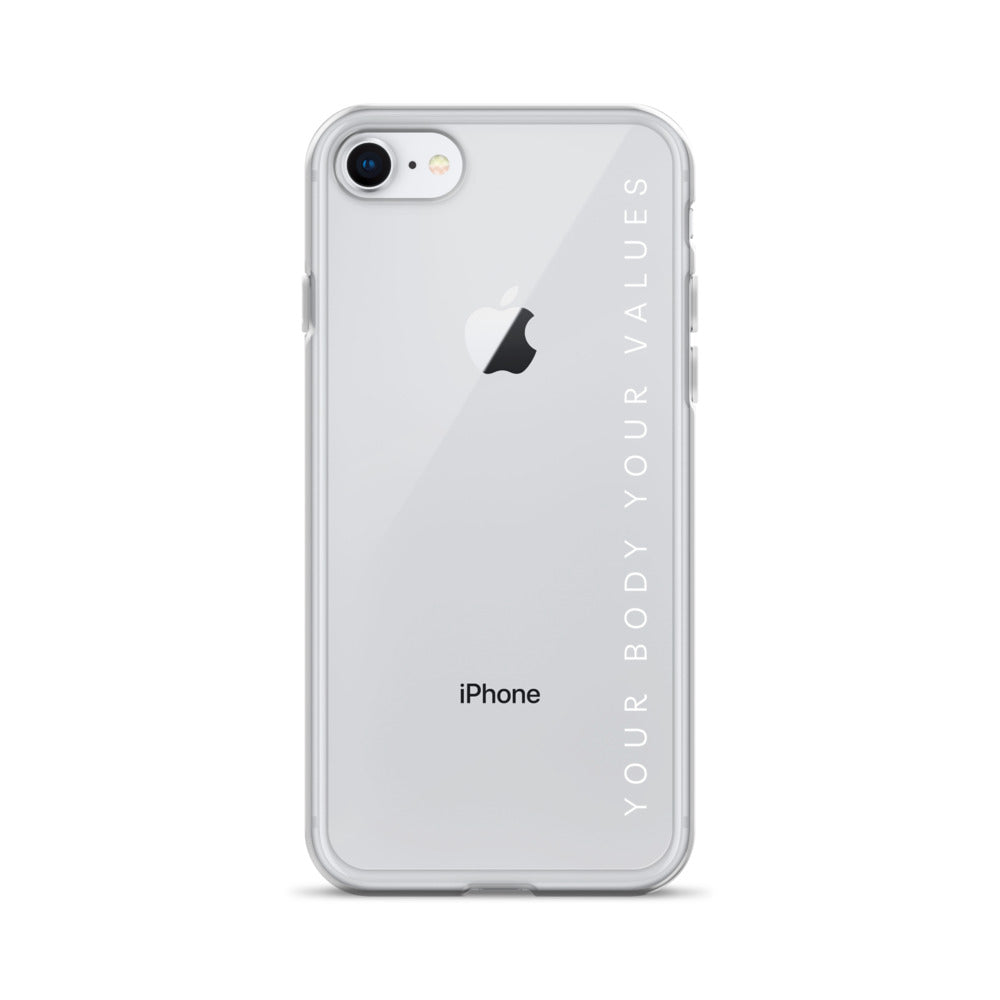 YBYV iPhone Case with Minimalist Font