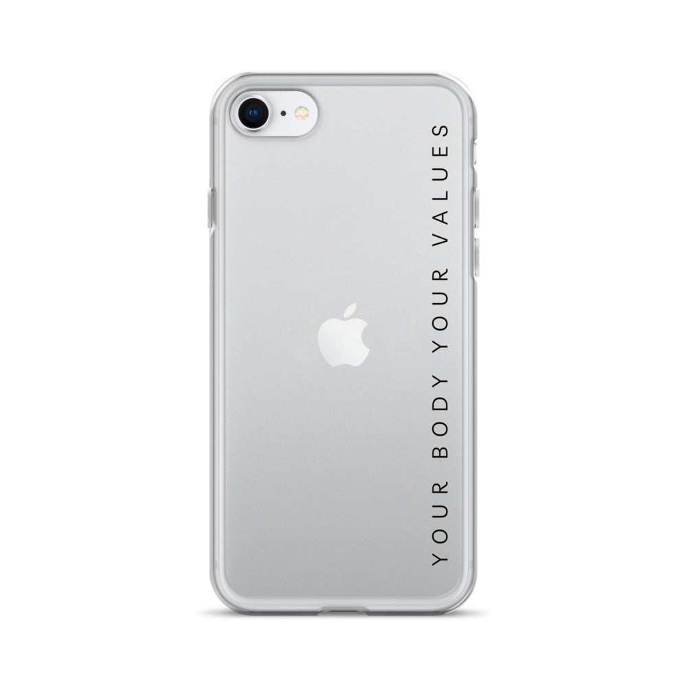 YBYV iPhone Case with Minimalist Font