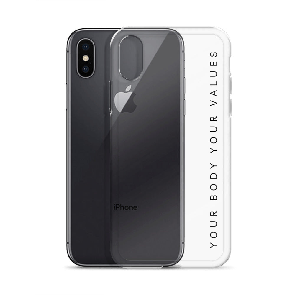 YBYV iPhone Case with Minimalist Font