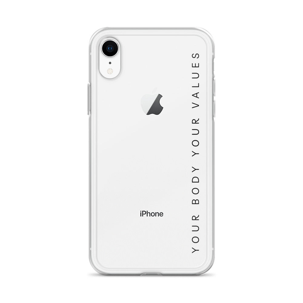 YBYV iPhone Case with Minimalist Font