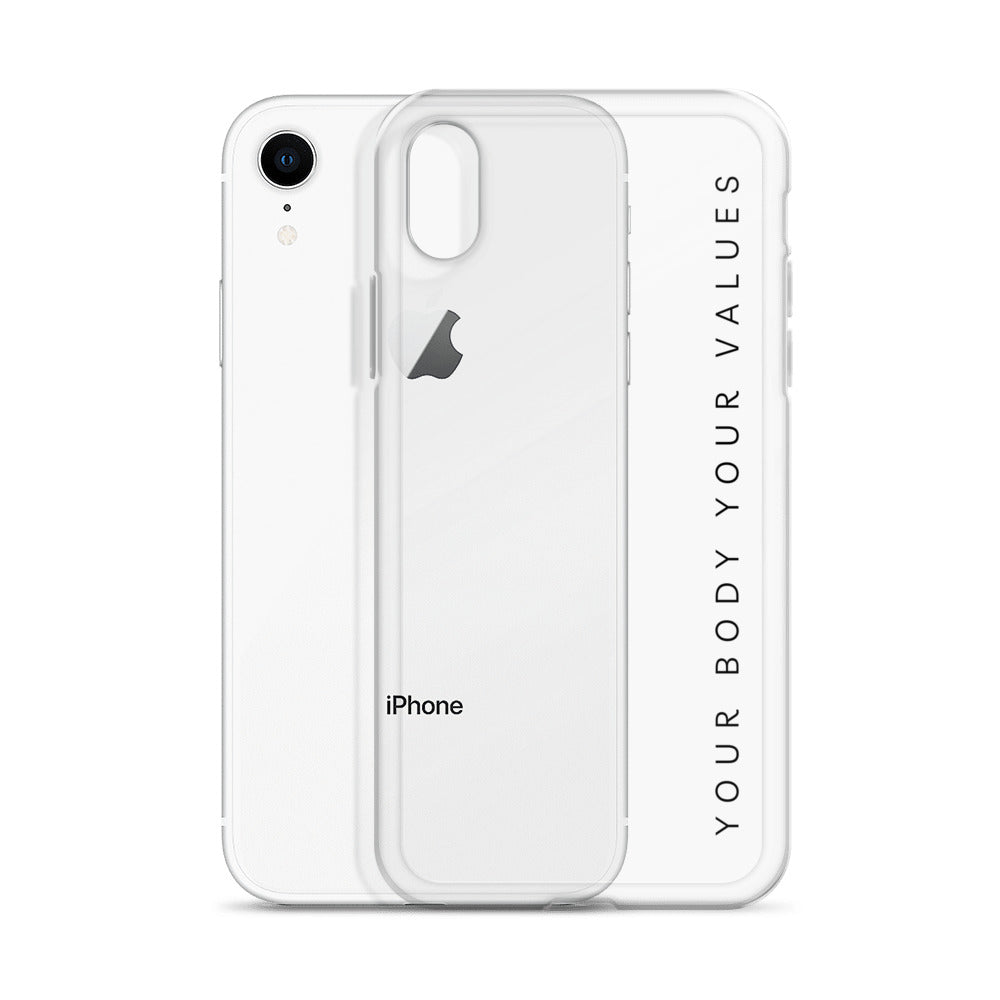 YBYV iPhone Case with Minimalist Font