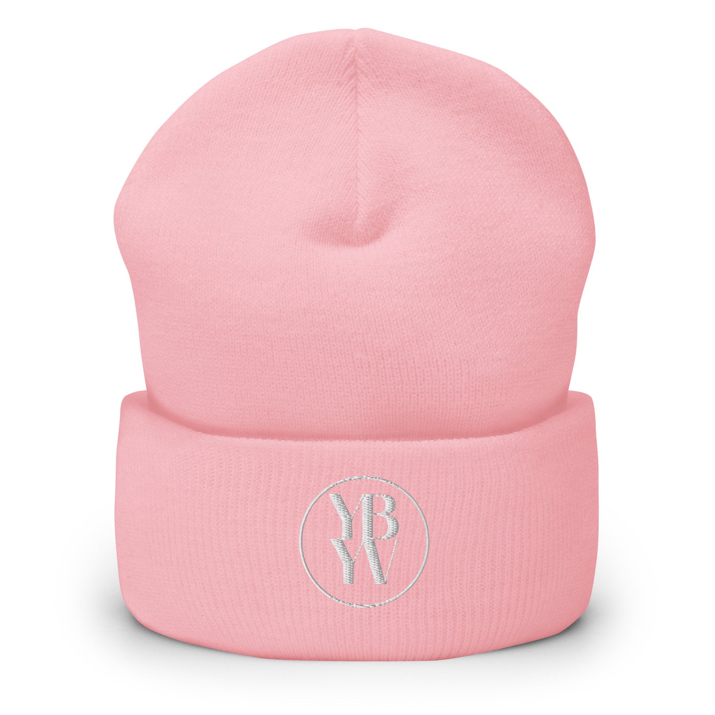 YBYV Cuffed Beanie with Embroidered Circle Logo