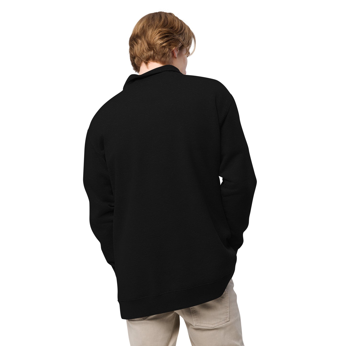 YBYV Quarter Zip Pullover with Embroidered Circle Logo