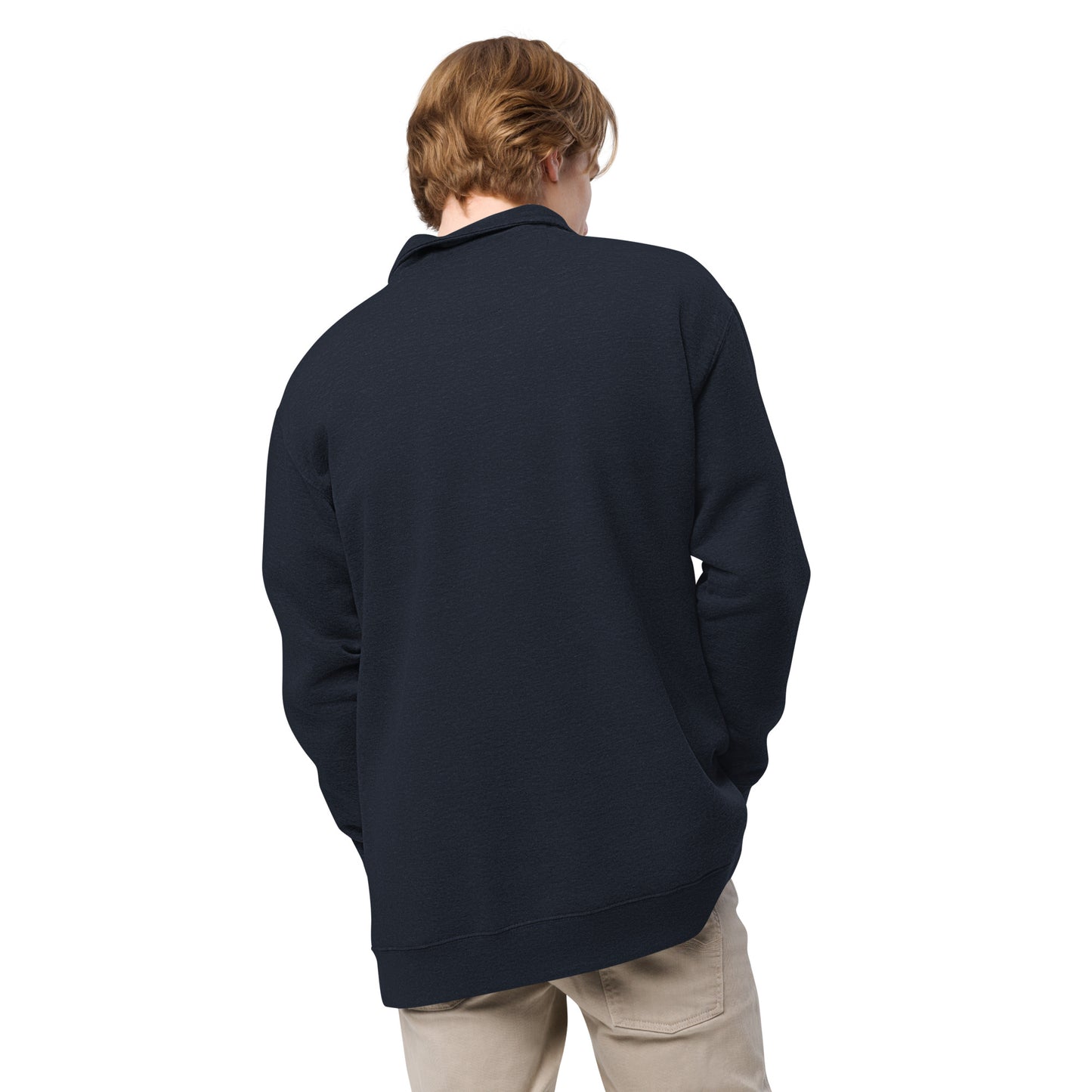 YBYV Quarter Zip Pullover with Embroidered Circle Logo