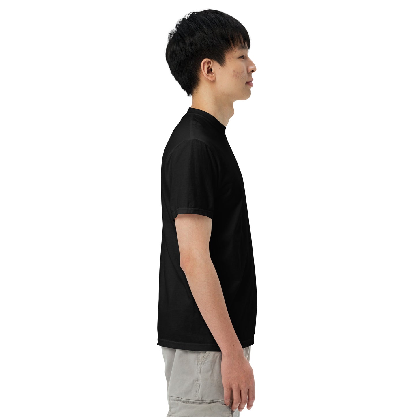 YBYV Comfort Colors T-Shirt with Black Embroidered Circle Logo