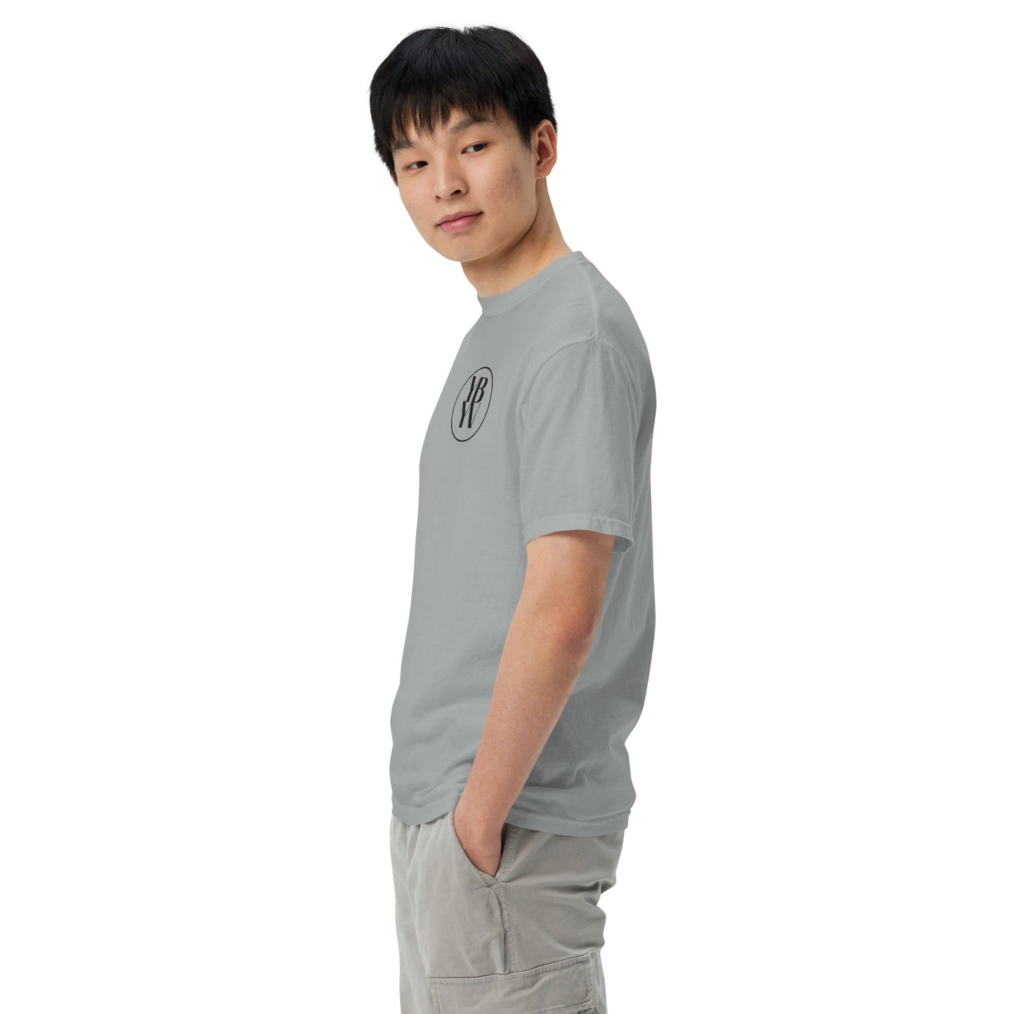 YBYV Comfort Colors T-Shirt with Black Embroidered Circle Logo