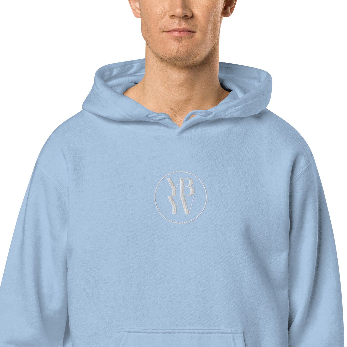 YBYV Unisex Hoodie with Embroidered Circle Logo