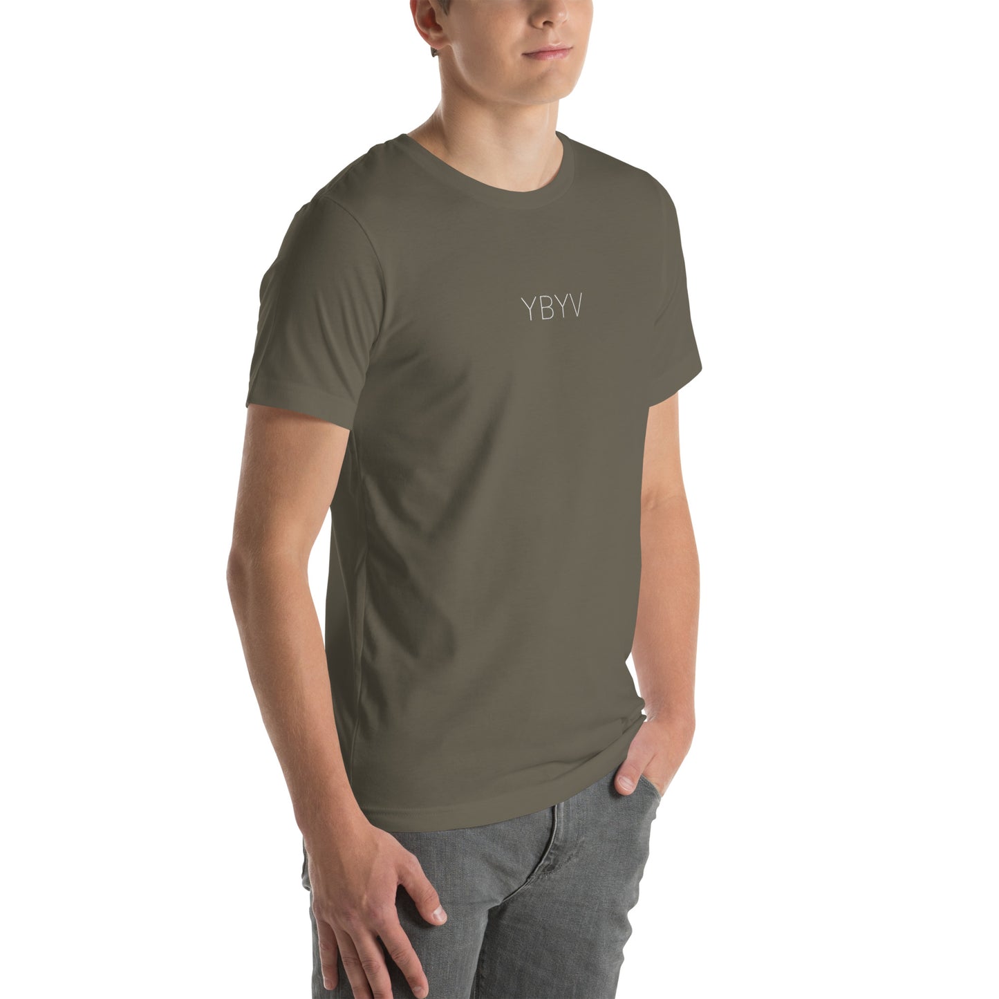 YBYV T-Shirt with Embroidered Minimalist Logo