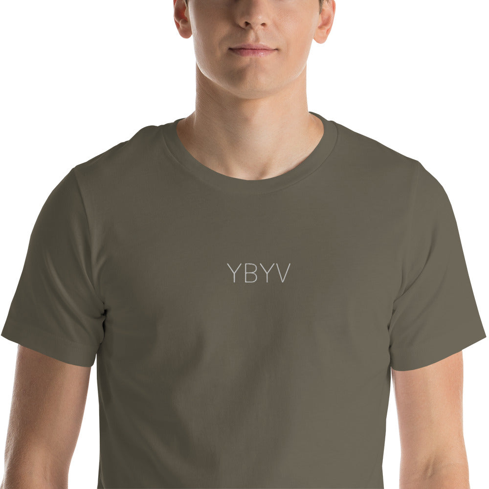 YBYV T-Shirt with Embroidered Minimalist Logo