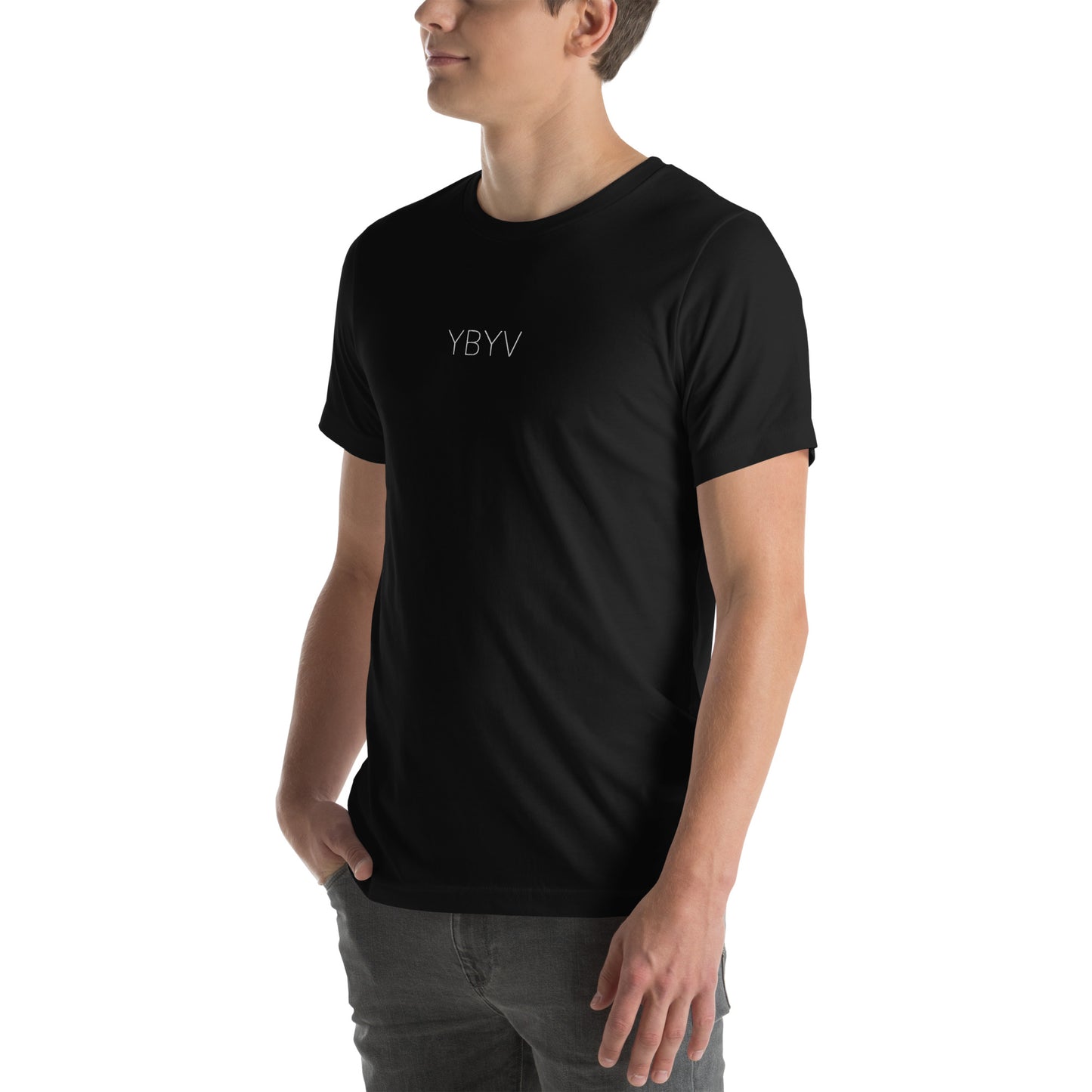 YBYV T-Shirt with Embroidered Minimalist Logo