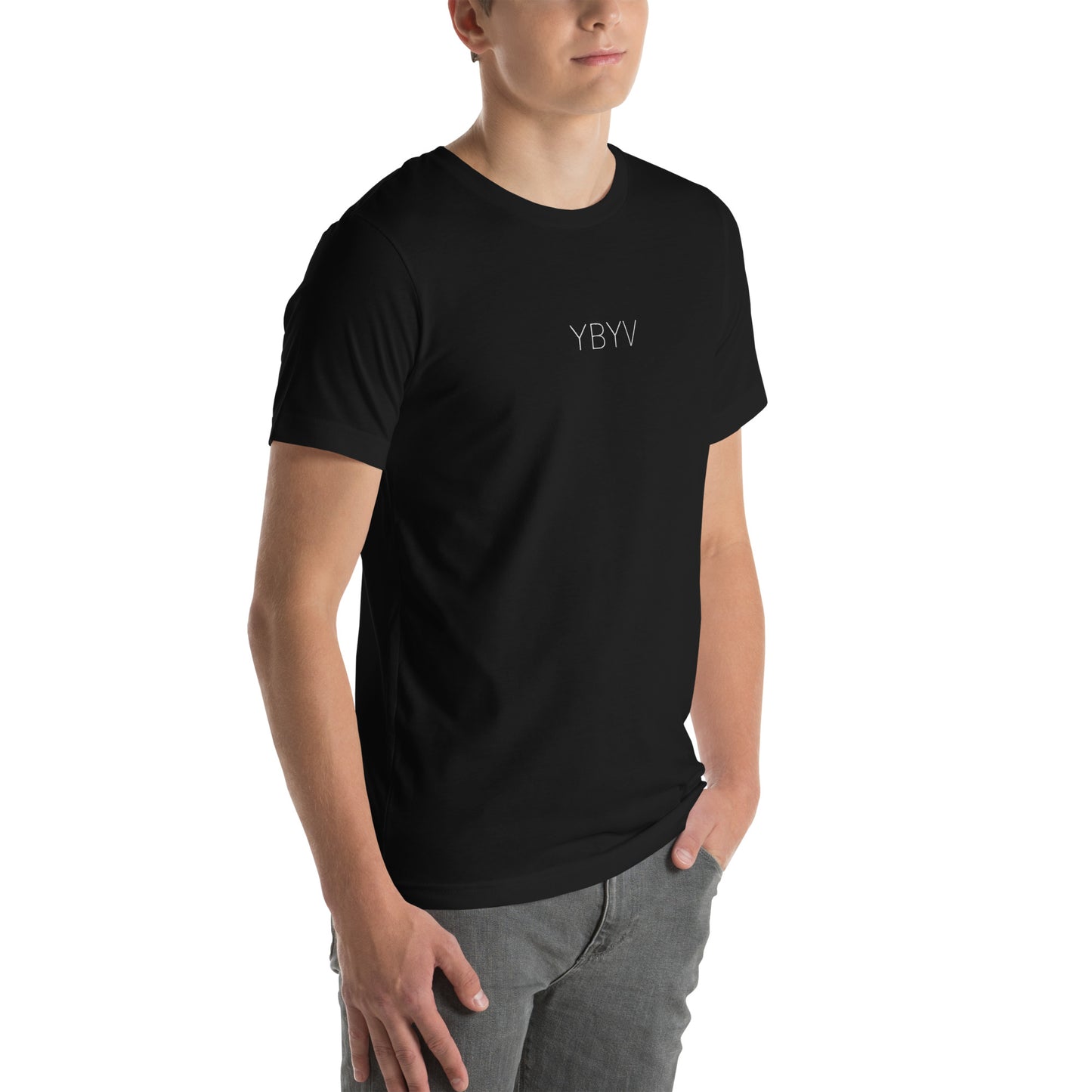 YBYV T-Shirt with Embroidered Minimalist Logo