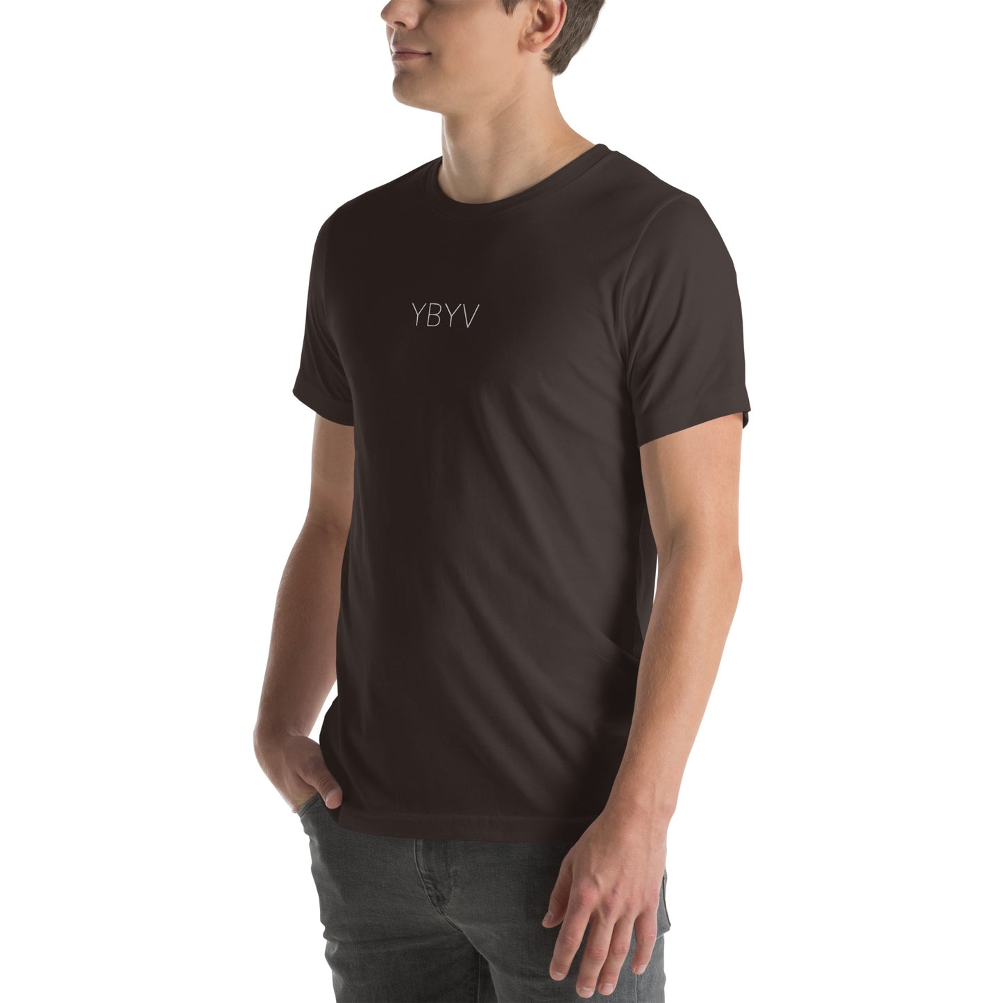 YBYV T-Shirt with Embroidered Minimalist Logo