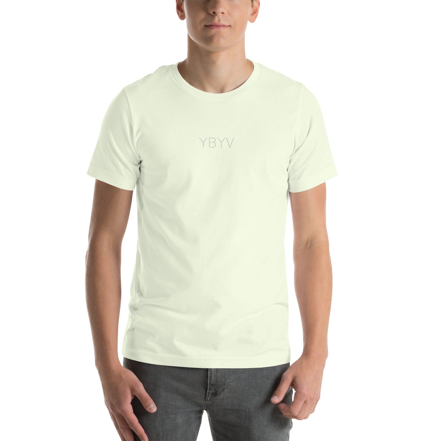 YBYV T-Shirt with Embroidered Minimalist Logo