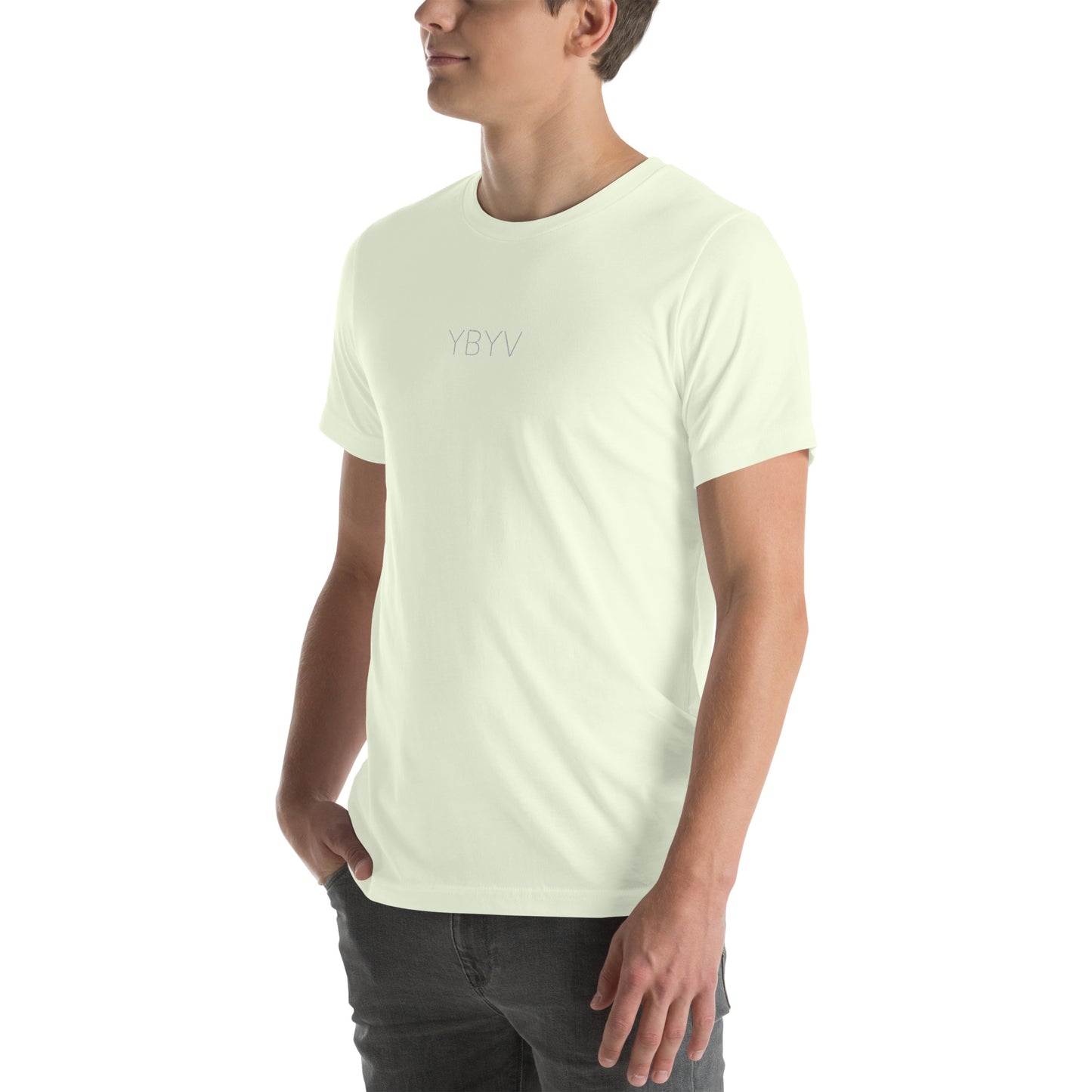 YBYV T-Shirt with Embroidered Minimalist Logo