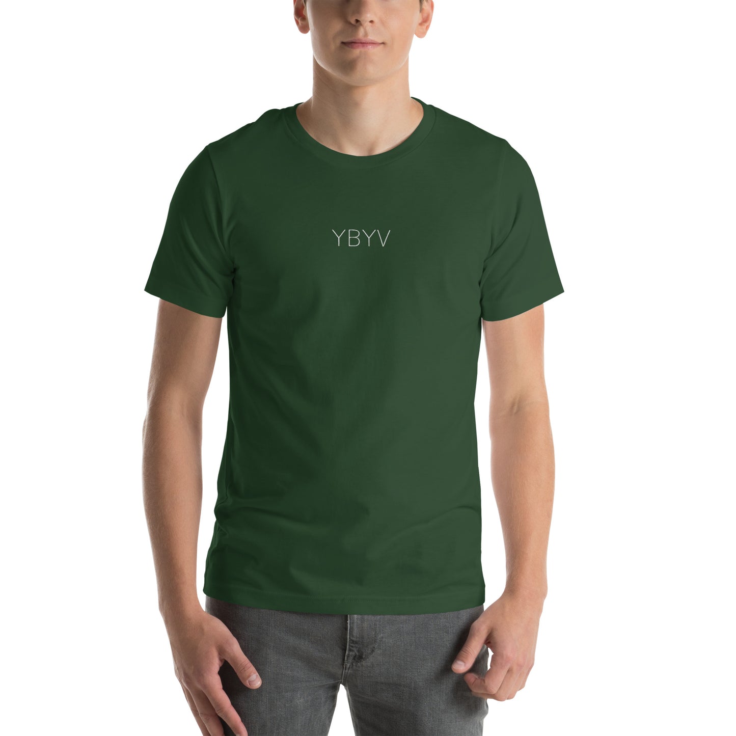 YBYV T-Shirt with Embroidered Minimalist Logo