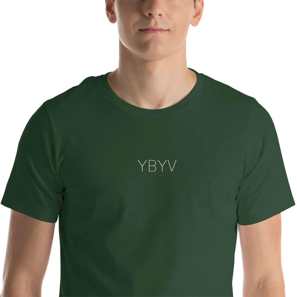 YBYV T-Shirt with Embroidered Minimalist Logo