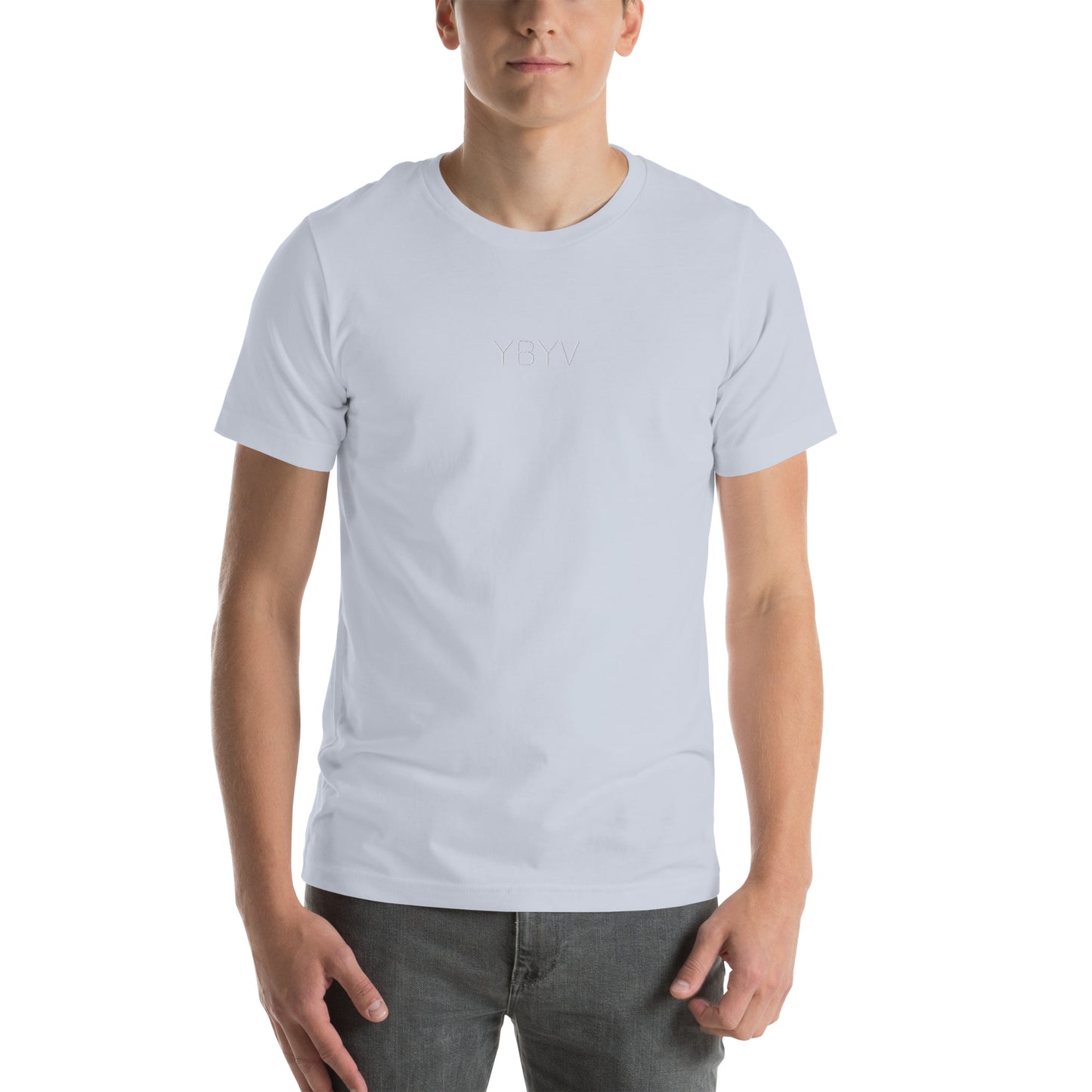 YBYV T-Shirt with Embroidered Minimalist Logo