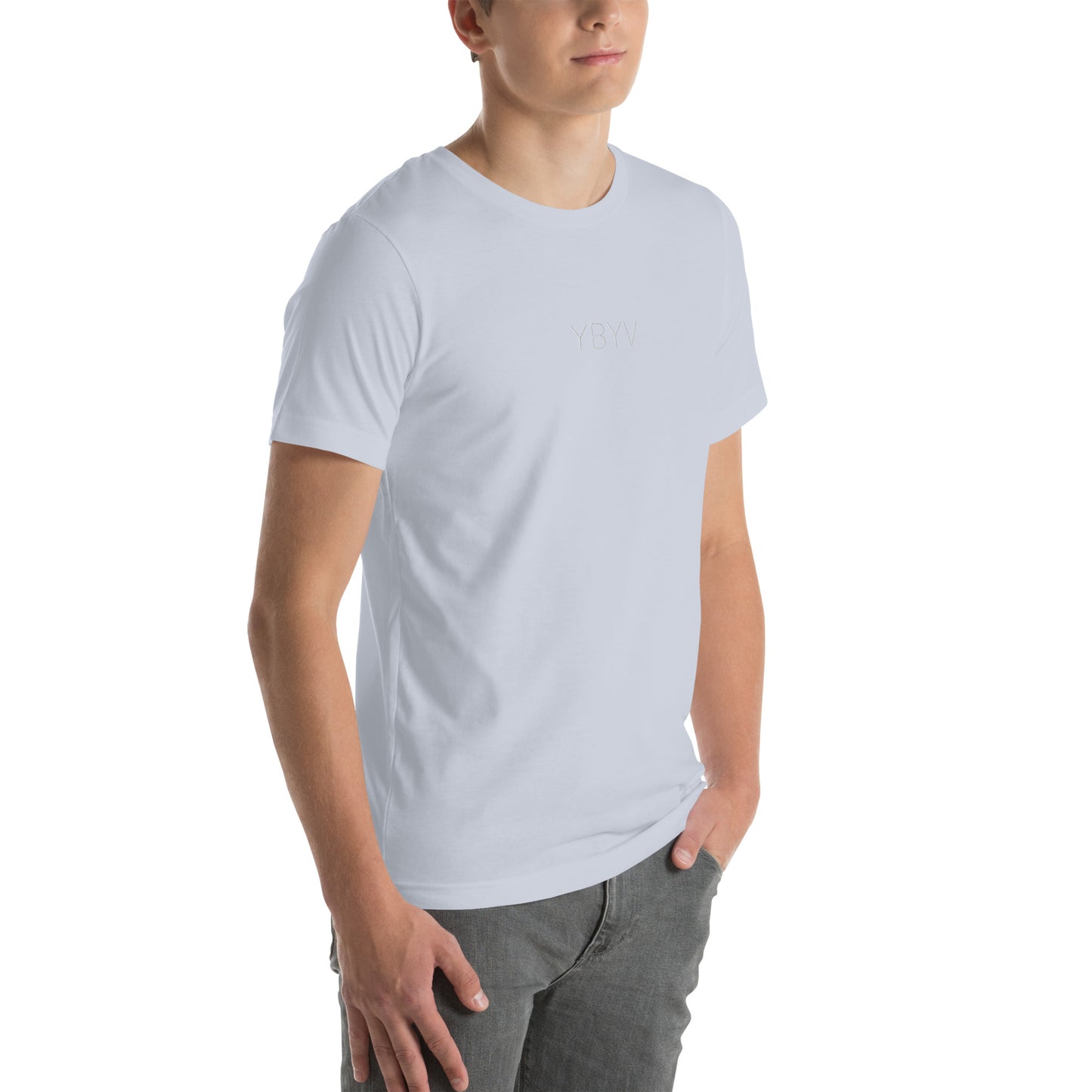 YBYV T-Shirt with Embroidered Minimalist Logo