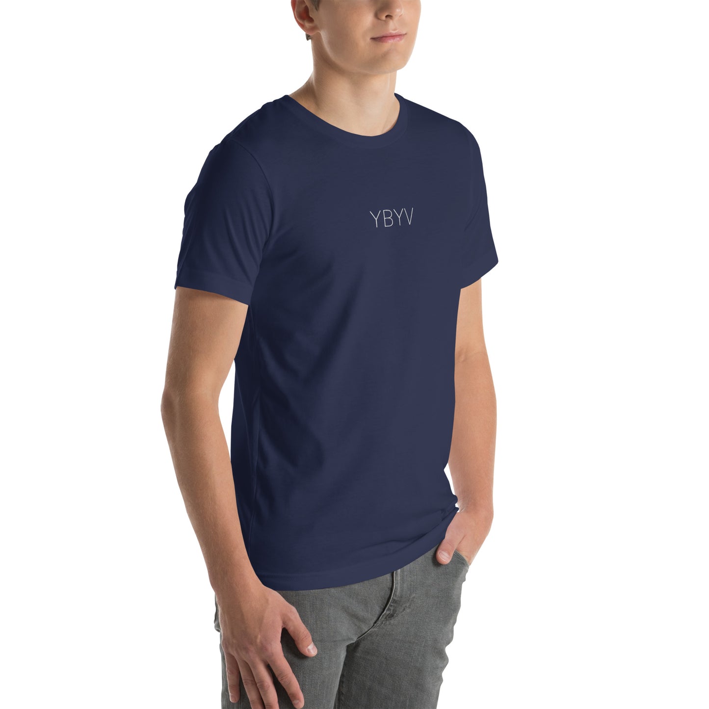 YBYV T-Shirt with Embroidered Minimalist Logo