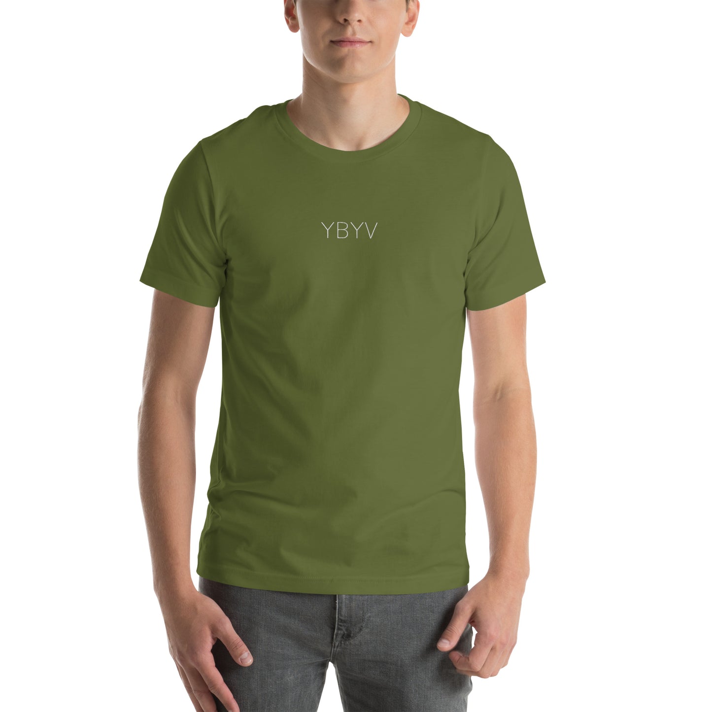 YBYV T-Shirt with Embroidered Minimalist Logo