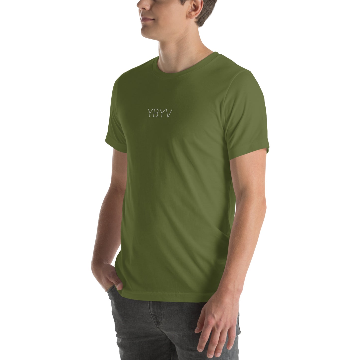 YBYV T-Shirt with Embroidered Minimalist Logo