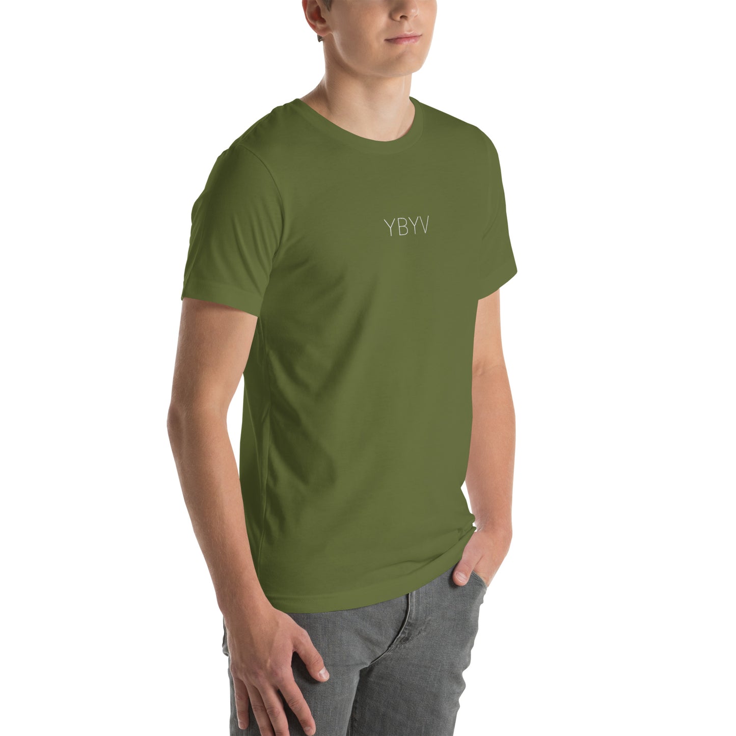 YBYV T-Shirt with Embroidered Minimalist Logo