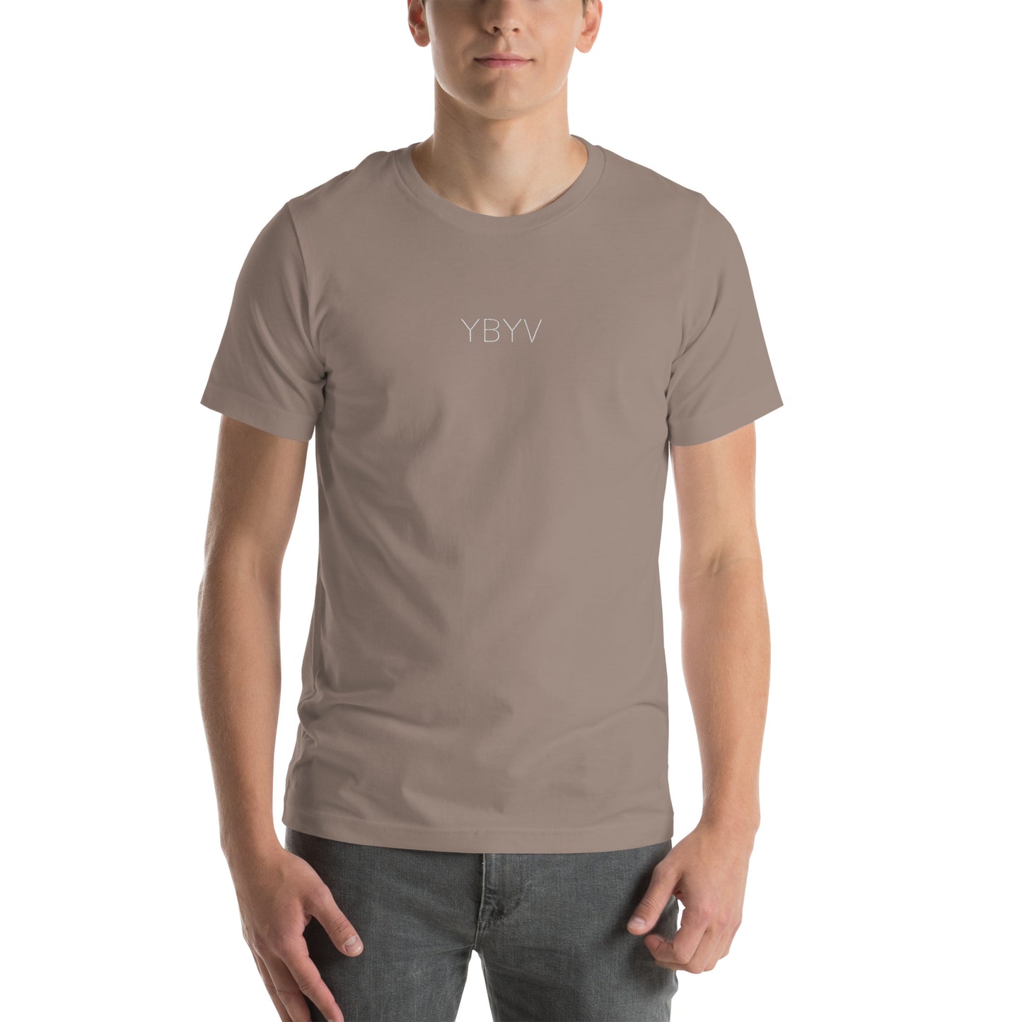 YBYV T-Shirt with Embroidered Minimalist Logo