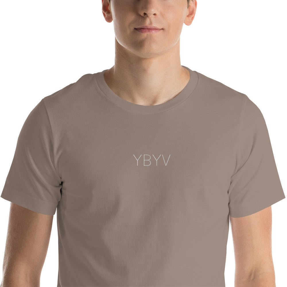 YBYV T-Shirt with Embroidered Minimalist Logo