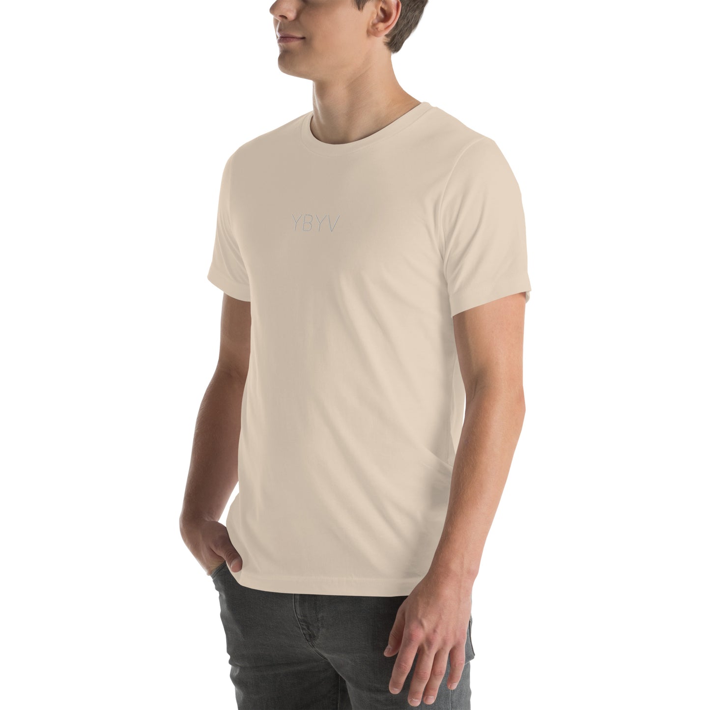 YBYV T-Shirt with Embroidered Minimalist Logo