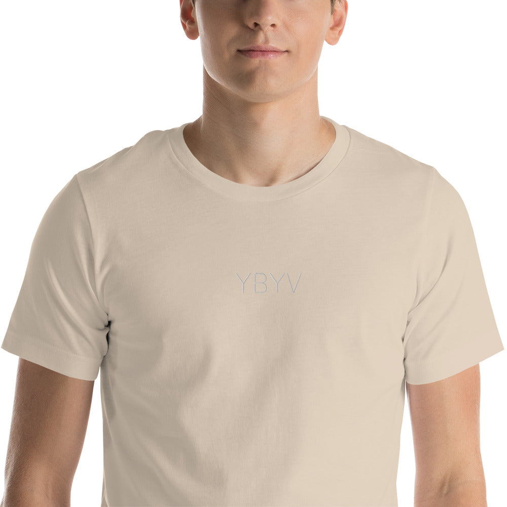 YBYV T-Shirt with Embroidered Minimalist Logo