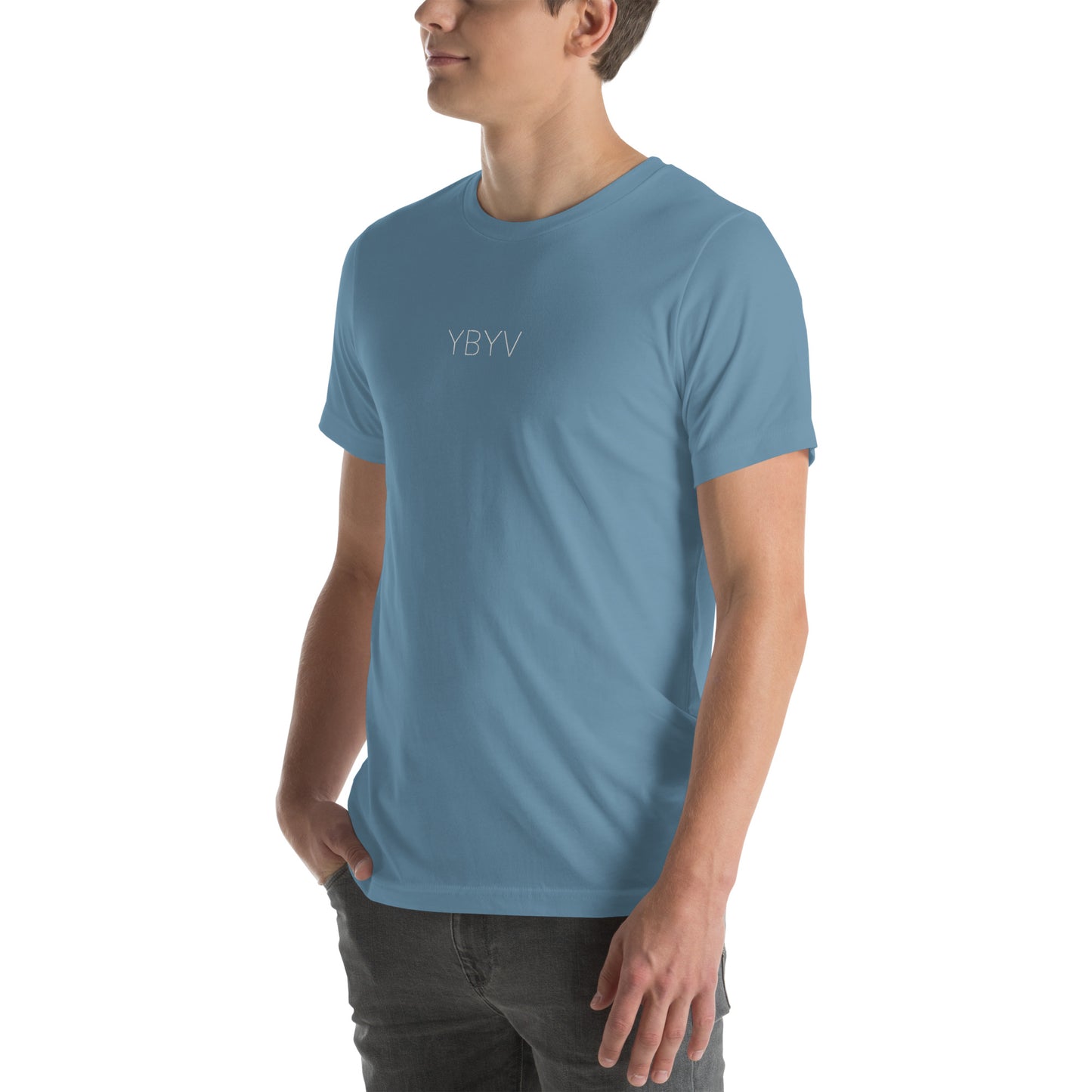 YBYV T-Shirt with Embroidered Minimalist Logo