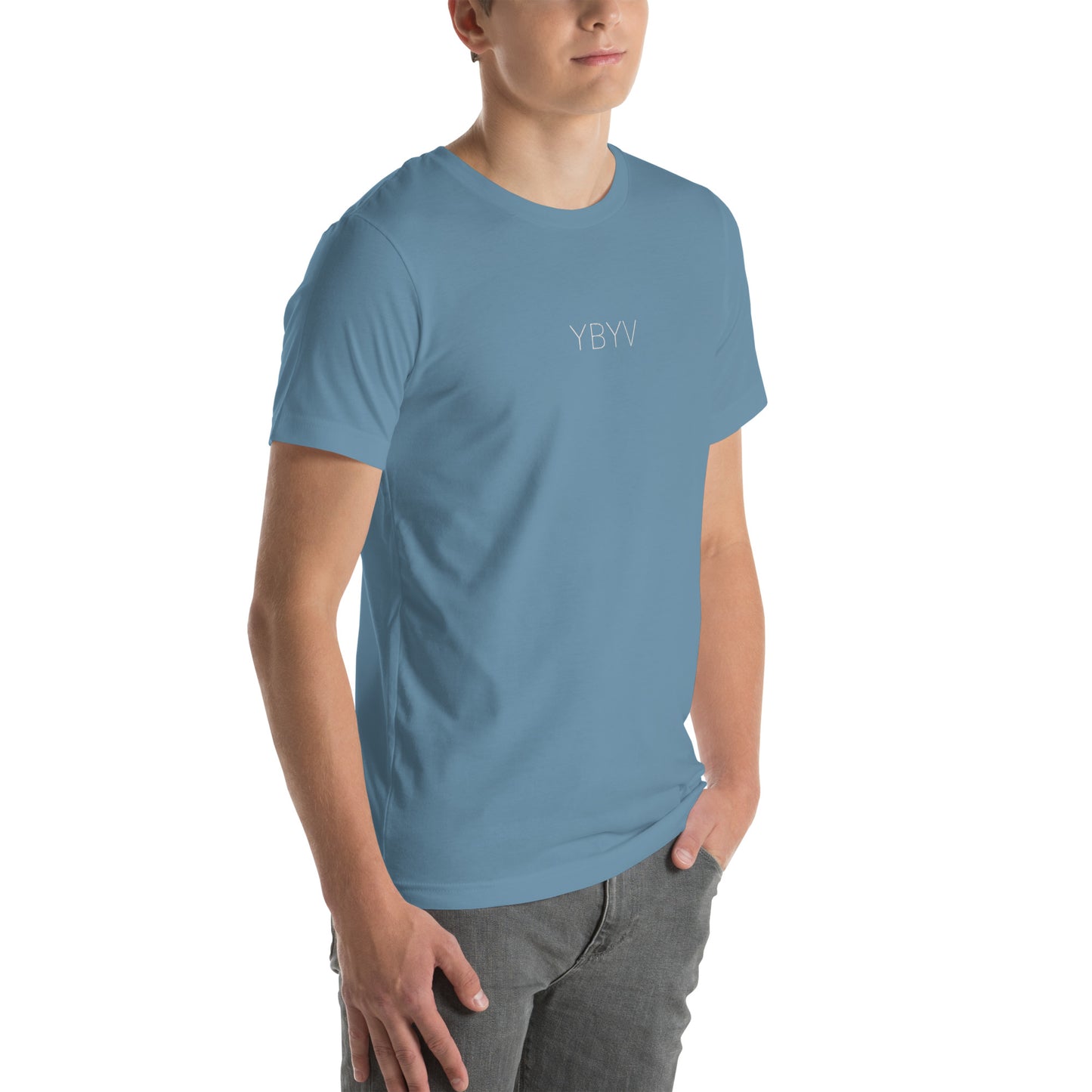 YBYV T-Shirt with Embroidered Minimalist Logo