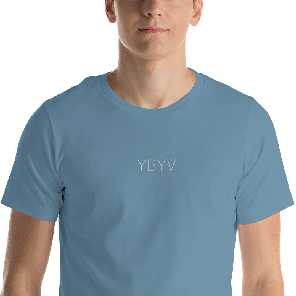 YBYV T-Shirt with Embroidered Minimalist Logo